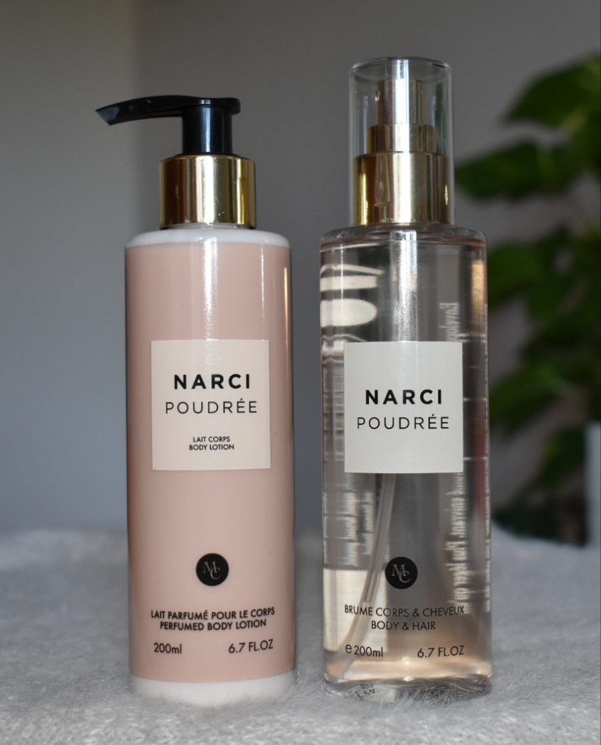 Duo : Brume & Lait pour le corps _ Narci poudrée