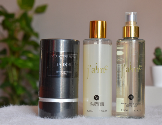Trio: Parfum + Gel douche+ Brume _ JA-DOR