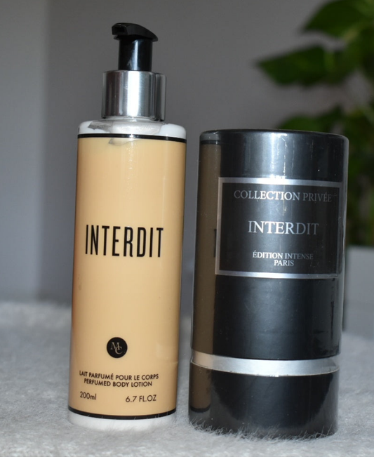 Duo : Parfum & Lait pour le corps _ Interdit