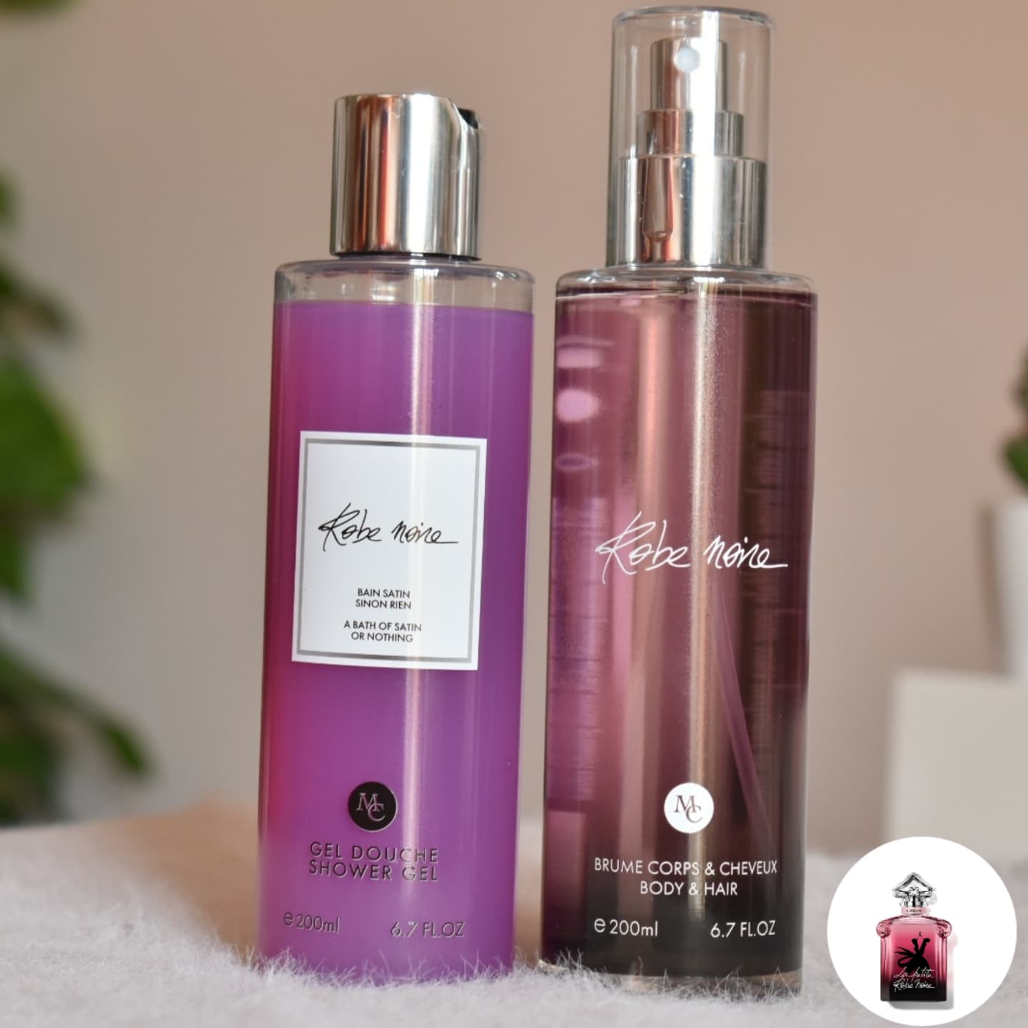 Duo : Gel douche & Brume _ Robe noire